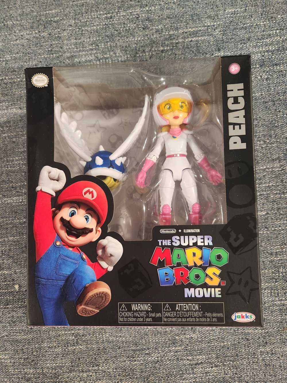 The Super Mario Bros. Movie Peach Action Figure - White & Pink
